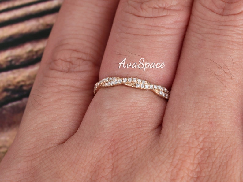 Diamond Wedding Band Full Eternity Ring Style 14K Yellow Gold Ring ...
