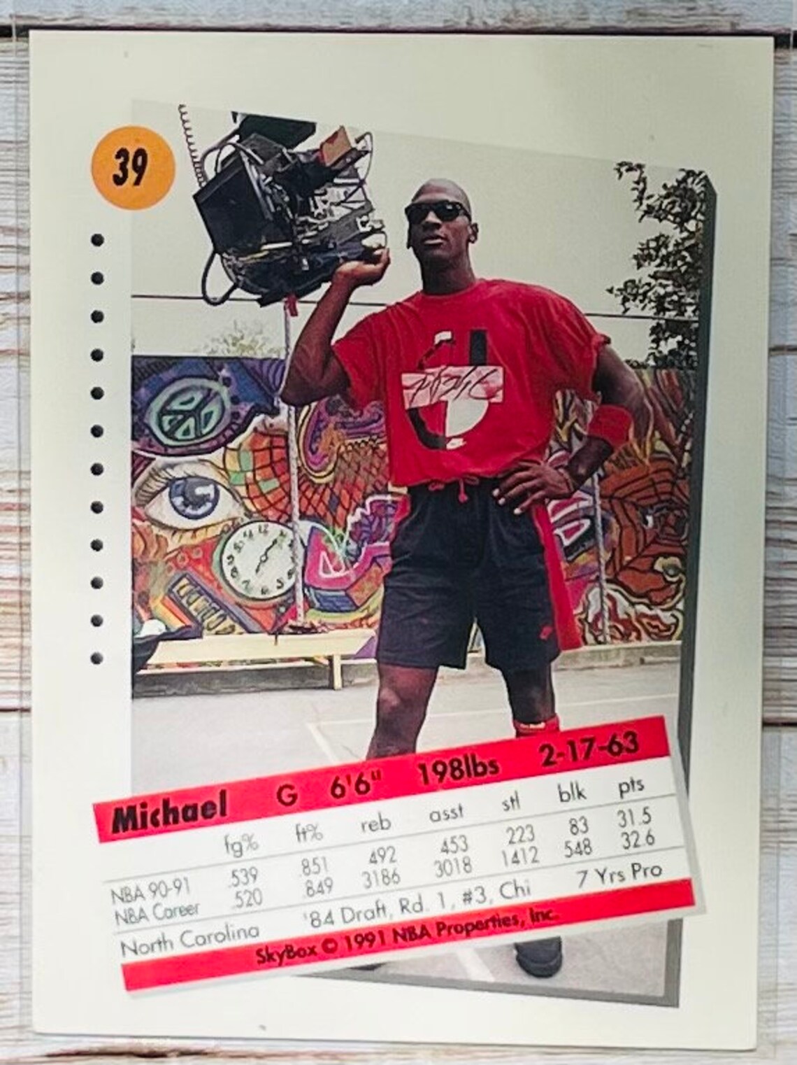 michael jordan skybox card 39