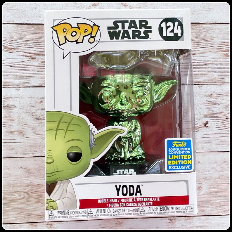 2019 Funko POP Star Wars Yoda Exclusive Vinyl Figure 124 | Etsy