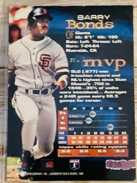 Lot De Cartes De Baseball Barry Bonds - Reliques, Inserts, #'d - Occasion Collection