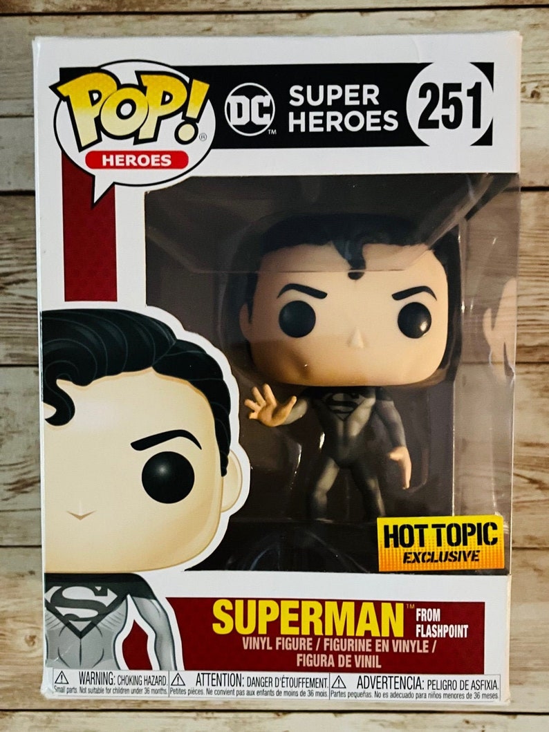 Funko Pop DC Superheroes 251 Flashpoint Superman Hot Topic | Etsy