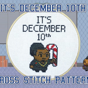 It&#39;s December 10th - Community TV Show Inspired Cross Stitch Pattern