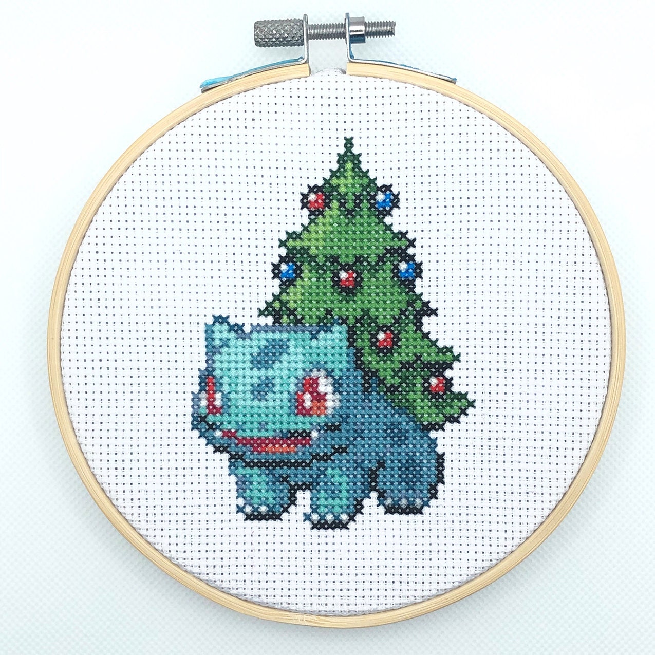 Pokemon Cross Stitch Cactus Bulbasaur #1 - funny kids embroidery