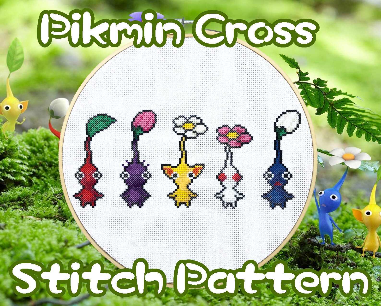Pikmin Cross Stitch Pattern - Etsy