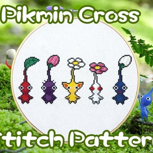 Pikmin Cross Stitch Pattern