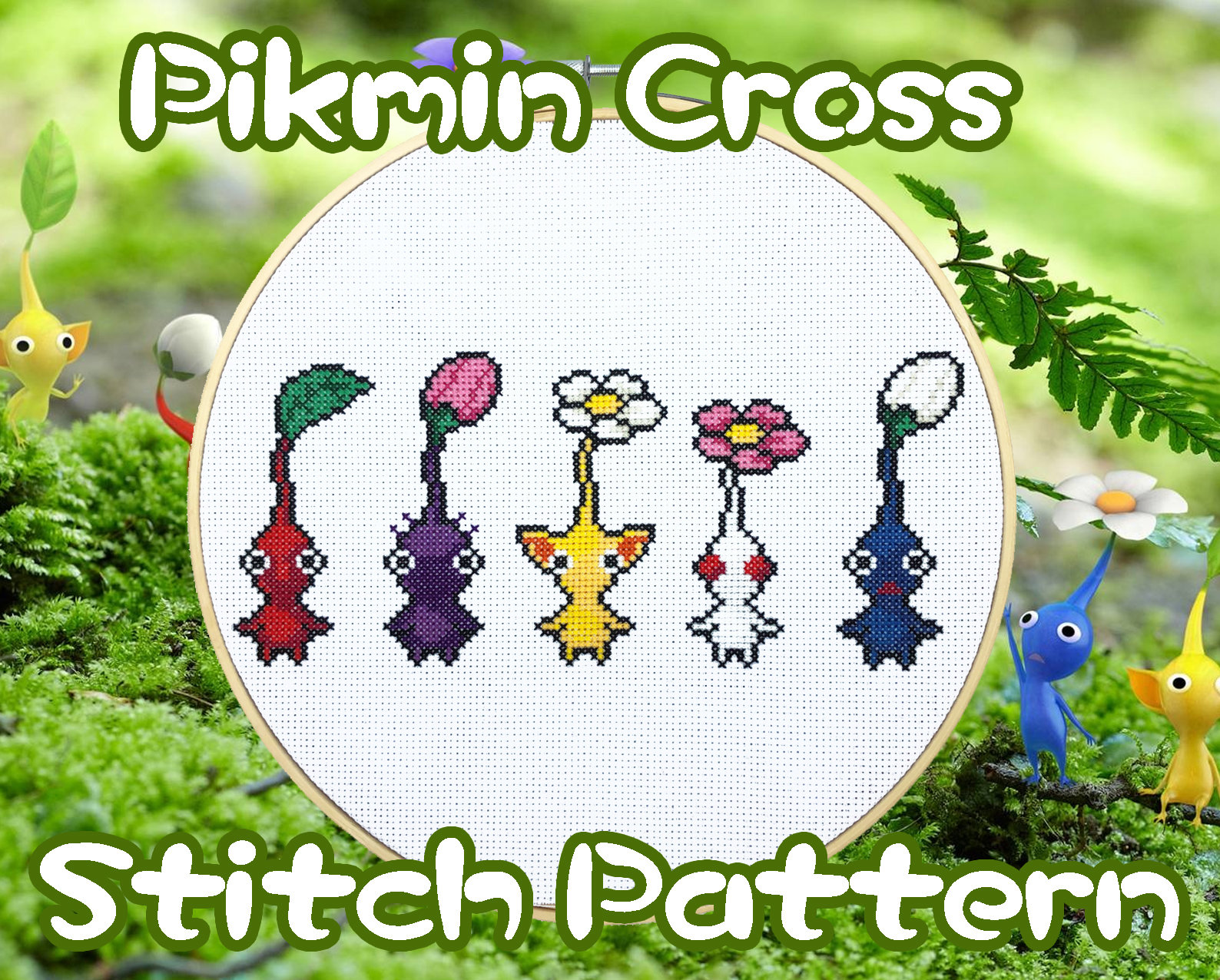 Pikmin Cross Stitch Pattern - Etsy Singapore