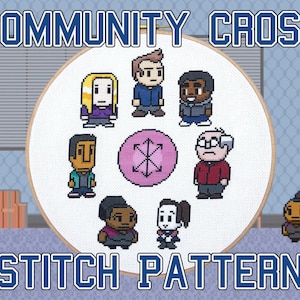 Community TV Show Inspired Cross Stitch Pattern