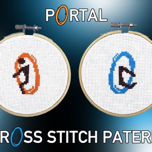 Portal Inspired Cross Stitch Pattern