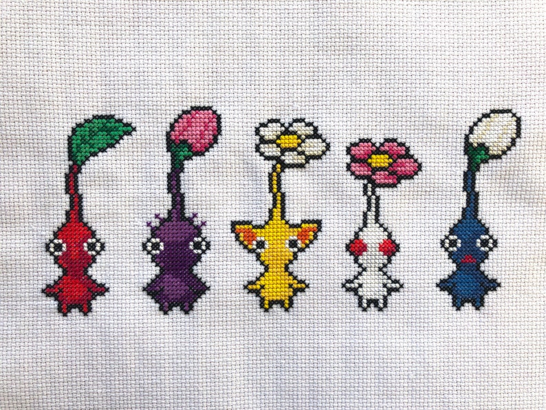 Pikmin Cross Stitch Pattern - Etsy