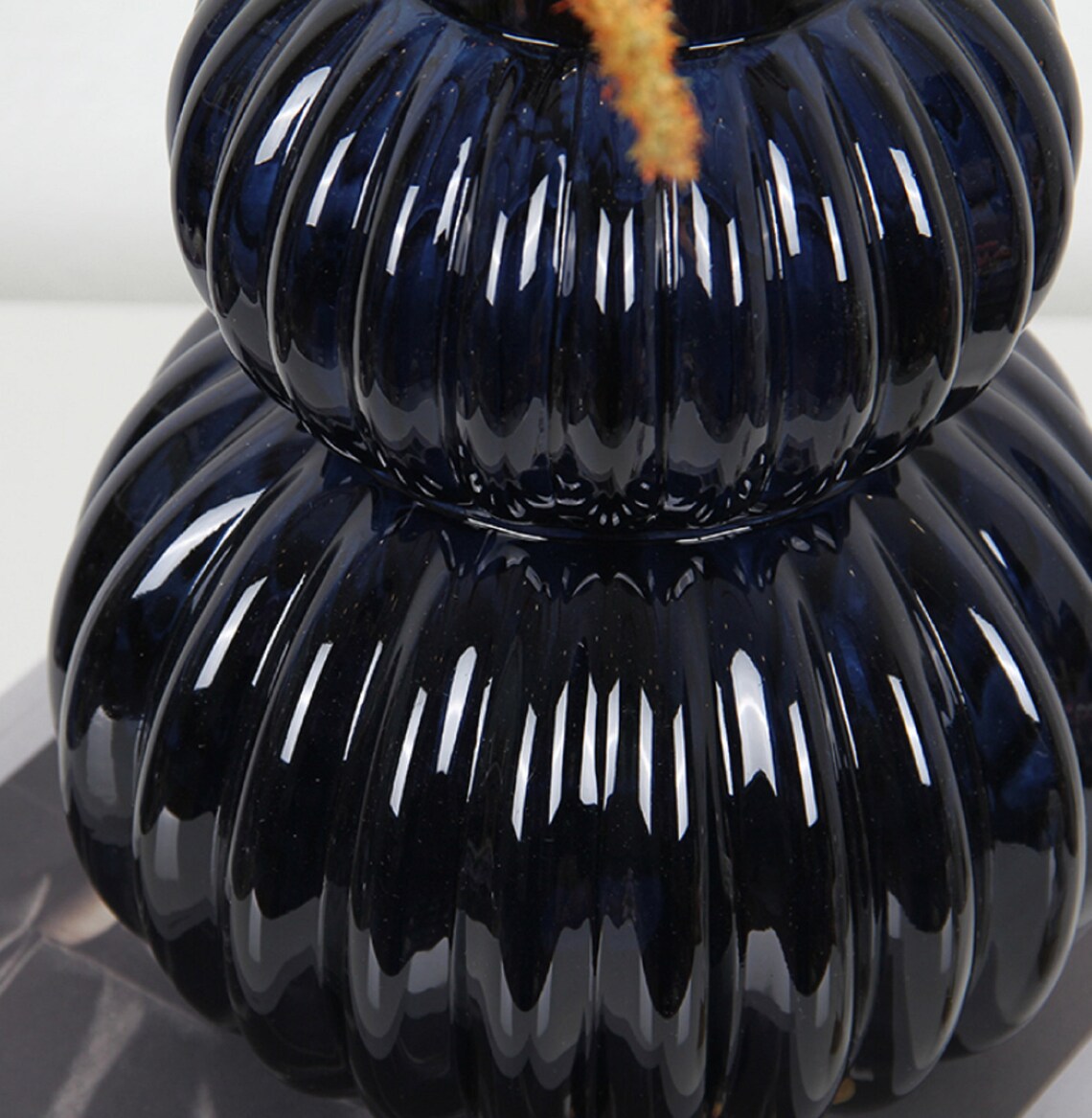 Black Glass Vase for Flowers Modern Vase for Flowers Etsy