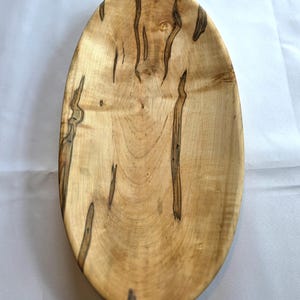 Hand Carved Ambrosia Maple Dough Bowl: Food Safe Table Centerpiece