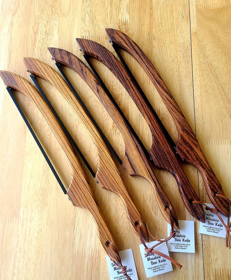 Zebra Wood Bow Knife/fiddle Knife/ Bread Knife/handcrafted Etsy