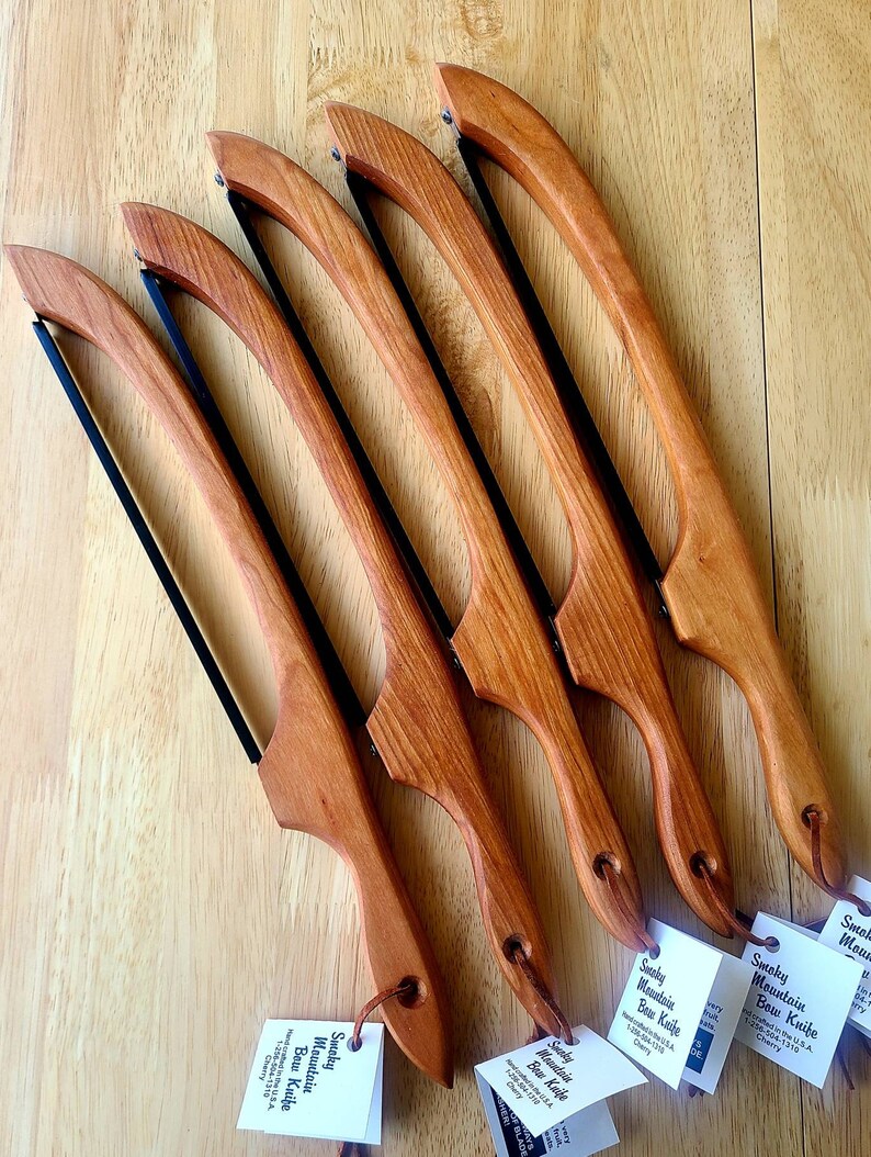 Bow Knife Bread Knife Cherry Wood Knife Bread Lame Left Etsy