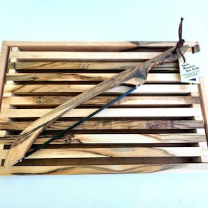 Ambrosia Maple Crumb Tray | Crumb Catching Cutting Board with Removable Trivet | Bread Board/ Serving Tray with trivet and bow knife storage
