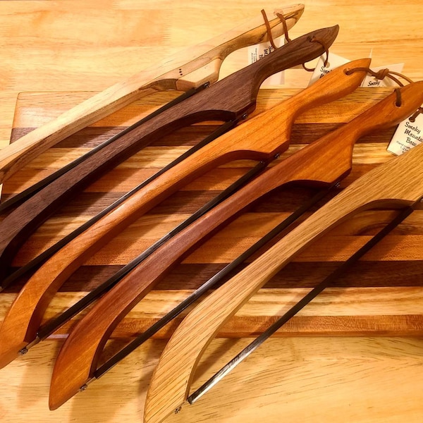 Handmade Bow Knife in Your Choice of Wood: Sourdough Bread, Cheese & Kitchen Slicer