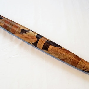 Handmade Multi-Wood French Rolling Pin: Artisan Baker&#39;s Gift