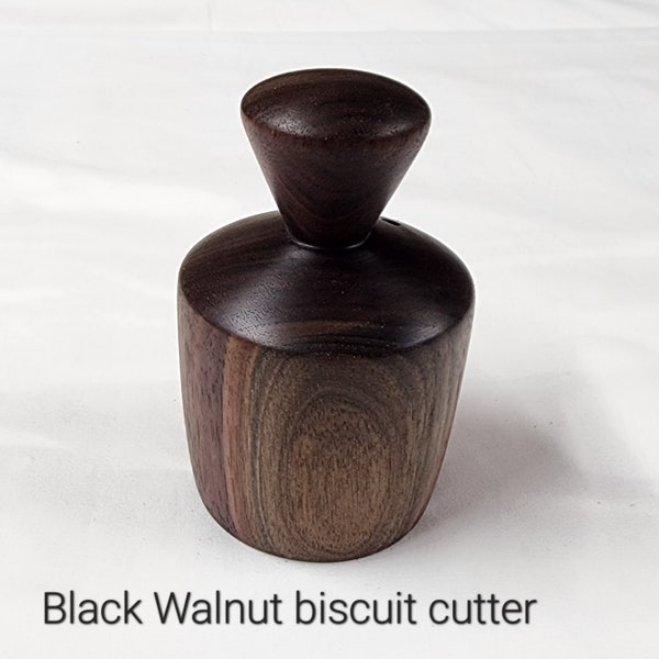 Handcrafted Black Walnut Biscuit Cutter | Biscuit Cutting tool in solid Black Walnut | Handmade Bakers gift | Biscuit-Cookie making tool