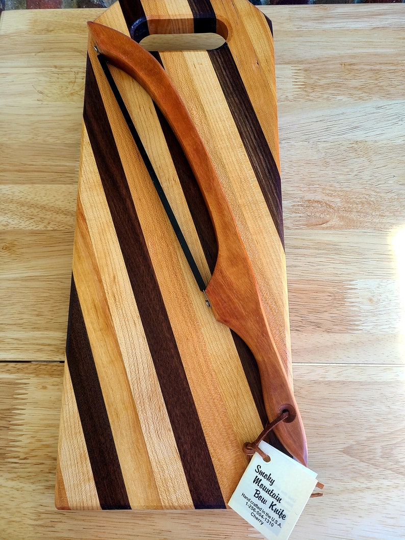 Handcrafted Striped Charcuterie Board - Thumbnail 5