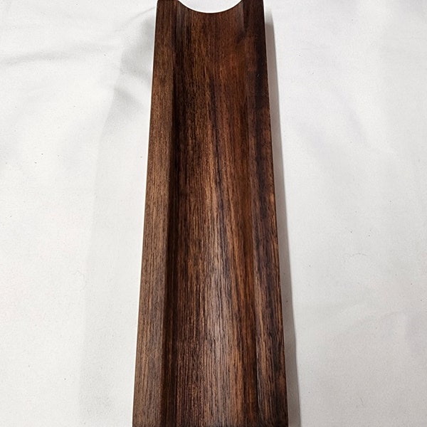 Black Walnut and Cherry rolling pin holders | rolling pin rest | hand crafted single rolling pin holders | rolling pin stands