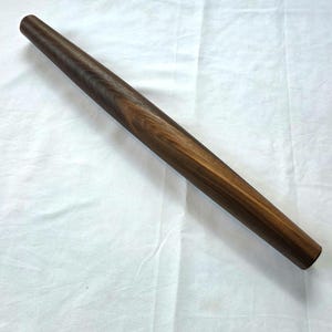 Handmade Black Walnut French Rolling Pin: 18 Inch Medium Size