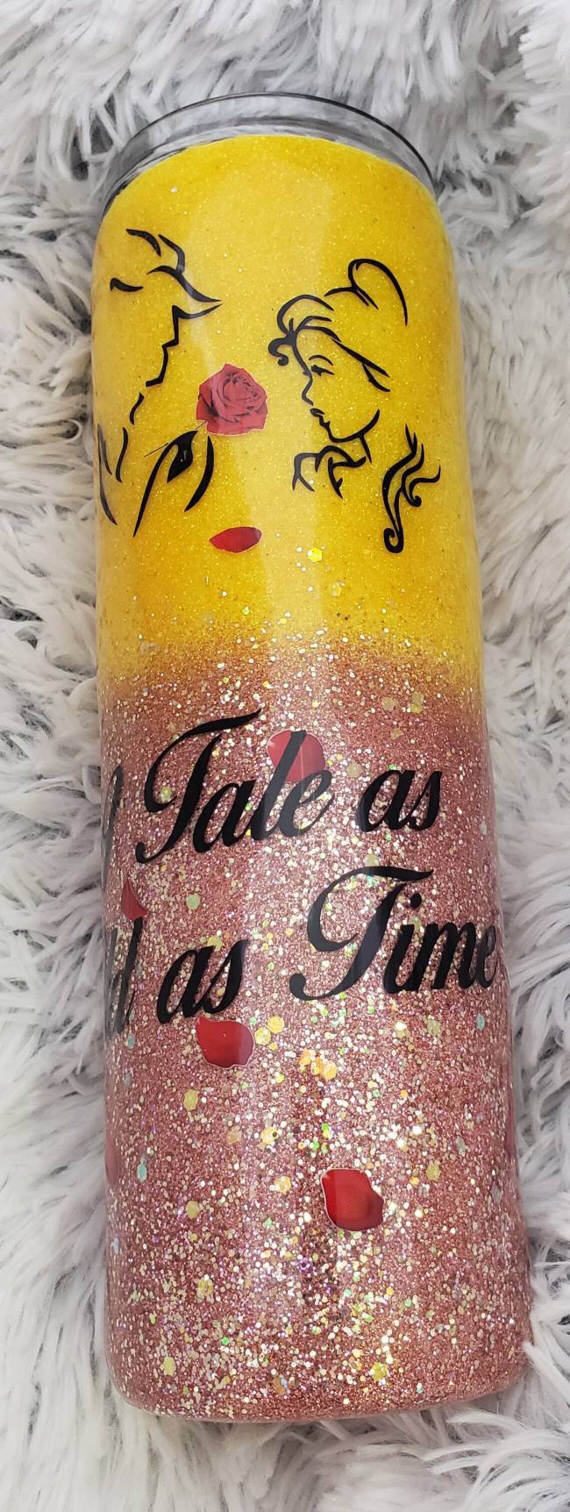 Beauty and the Beast Tumbler Disney Tumbler Princess cup Etsy