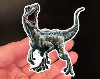 VELOCIRAPTOR Dinosaur Sticker, Stickers, Fun Sticker, Matte Laminate Vinyl Sticker, Back to School, Gift For Kids, Dinosaur Stickers