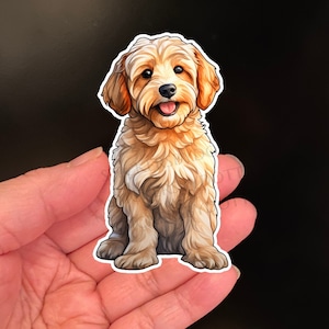 GOUDEN Krabbelsticker, honden, stickers, leuke sticker, glanzend vinyl mat laminaat sticker, cadeau huisdiereigenaar, hond, aangepast cadeau voor dierenartsen, huisdieren
