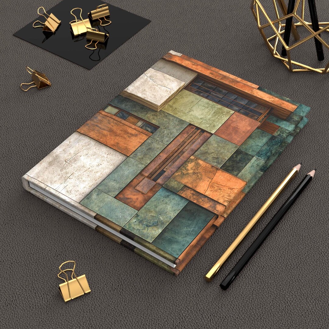 Frank Lloyd Wright Inspired Hardcover Journal | Architectural Style ...