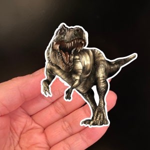 Adesivo de dinossauro TYRANNOSAURUS, adesivos, adesivo divertido, adesivo de vinil, volta às aulas, presente para crianças, adesivos de dinossauro, caderno de diário