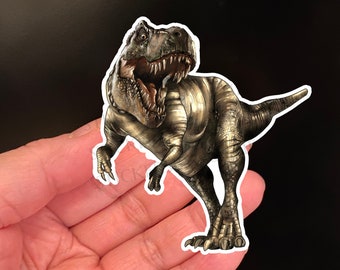 TYRANNOSAURUS Dinosaur Sticker, Stickers, Fun Sticker, Matte Laminate Vinyl Sticker, Back to School, Gift For Kids, Dinosaur Stickers