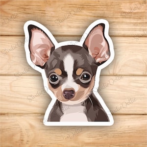 CHIHUAHUA DOG Sticker, Dogs, Stickers, Fun Sticker, Vinyl Waterproof Sticker, Back to School, Gift For Pet Owner, Dog, Gift For Vets, Pets image 4