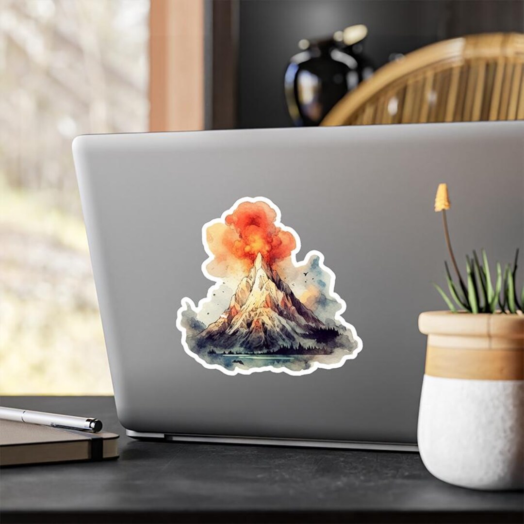 Volcano Sticker Book Volcano Sticker Prehistoric Dinosaur Era Stickers | Fun Sticker Glossy ...