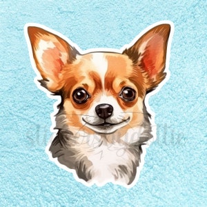 CHIHUAHUA DOG sticker, honden, stickers, leuke sticker, vinyl waterdichte sticker, terug naar school, cadeau voor huisdier eigenaar, hond, cadeau voor dierenartsen, huisdieren