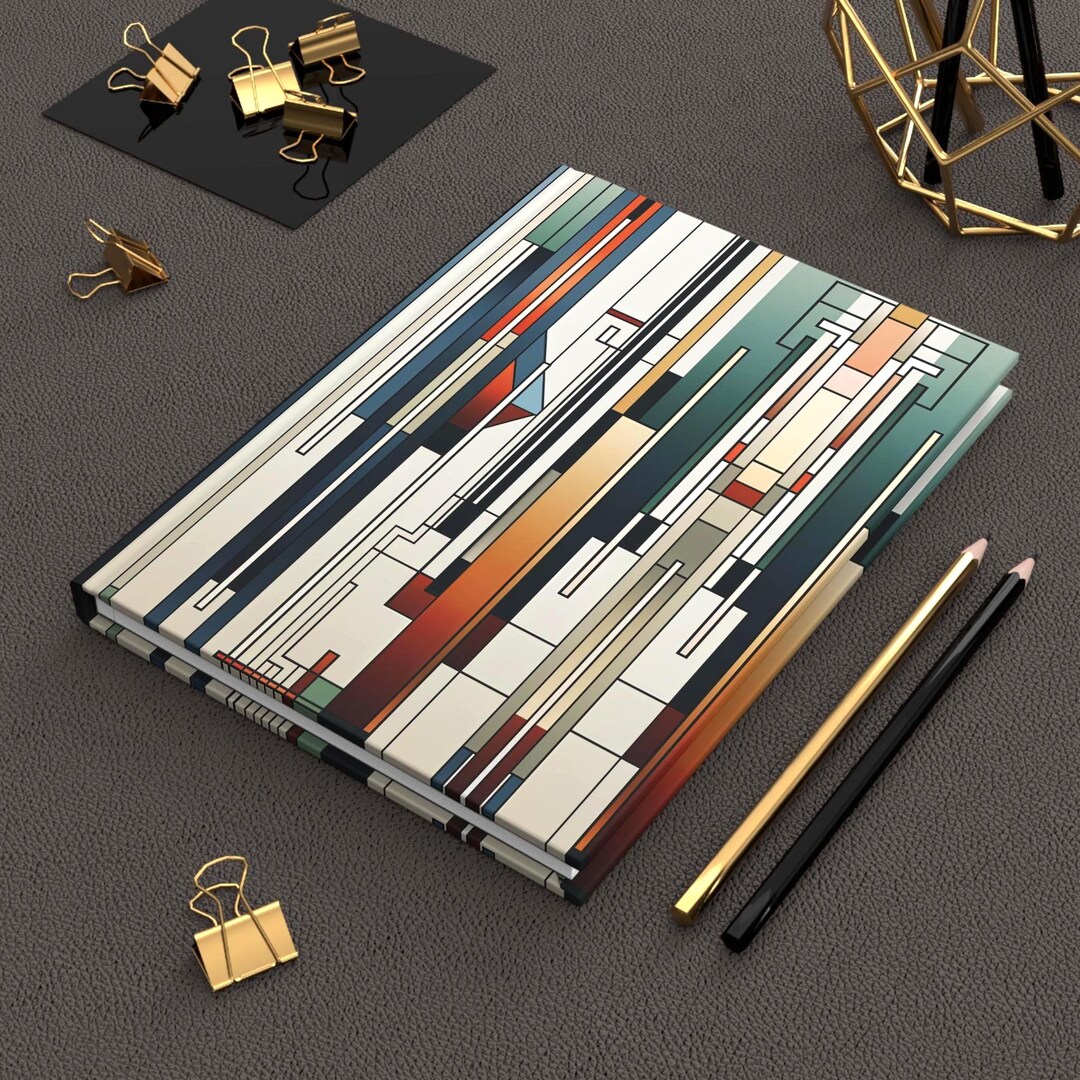 Frank Lloyd Wright Inspired Hardcover Journal | Architectural Style ...