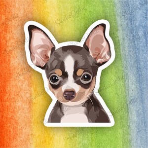 CHIHUAHUA DOG Sticker, Dogs, Stickers, Fun Sticker, Vinyl Waterproof Sticker, Back to School, Gift For Pet Owner, Dog, Gift For Vets, Pets image 3