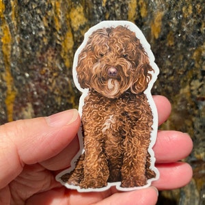Sticker chien Terrier LABRADOODLE, Stickers toutou, Sticker amusant, vinyle autocollant, cadeau pour propriétaire d'animal de compagnie, chien toutou, cadeau pour vétérinaire, scrapbooking