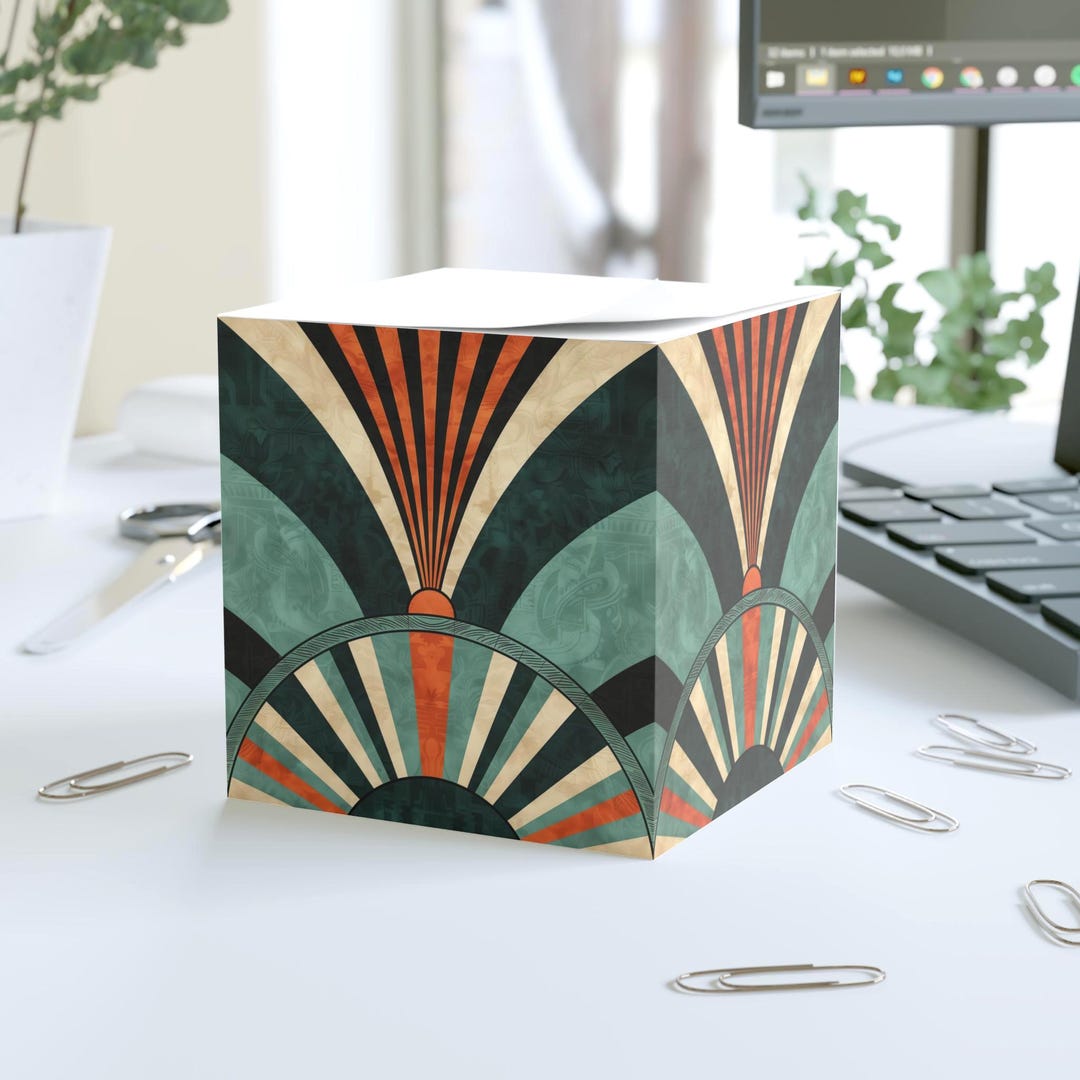 Frank Lloyd Wright Inspired Sticky Note Cube | Architectural Desk Decor ...