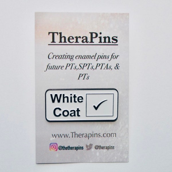 White Coat Pins Etsy