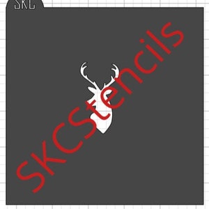 Deer Head Stencil SVG File