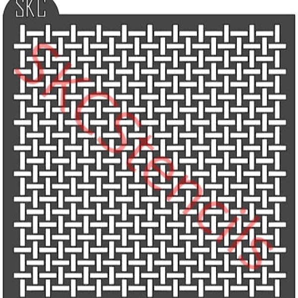 Basket Weave Stencil Etsy
