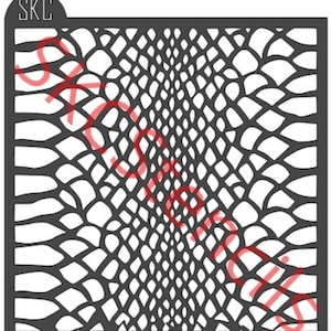 Pochoir peau de serpent SVG