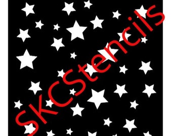 Star Background Stencil SVG