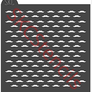 Mustache Background Stencil SVG- Father's Day Stencil- Baby Shower Stencil- Manly Background Stencil