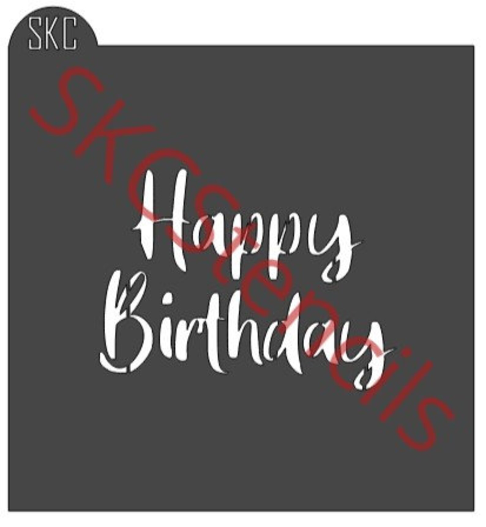 Happy Birthday Stencil Wording Stencil Celebration Stencil - Etsy