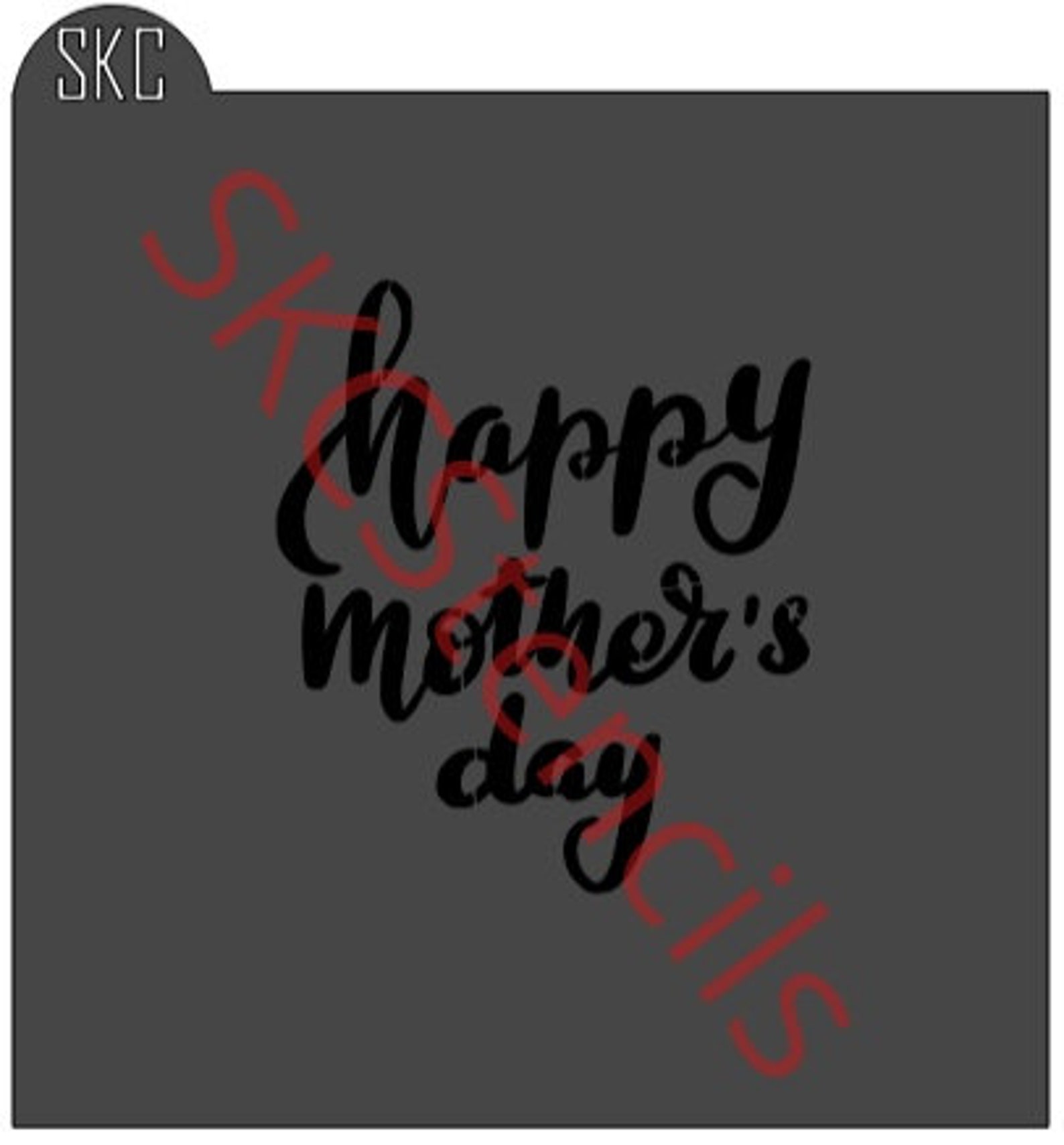 Happy Mother's Day Stencil Cookie Stencil Cookie | Etsy