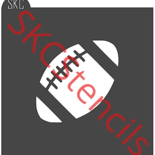 Small Football Stencil Svg Etsy