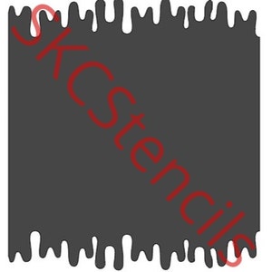 Double Sided Drip Stencil SVG- Ice Cream Drip- Honey Drip- Blood Drip