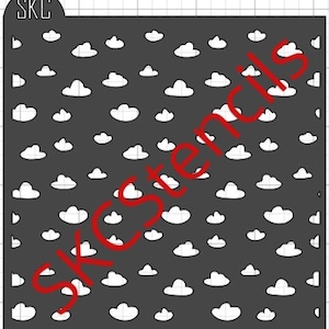 Cloud Background Stencil SVG File