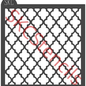 Stencil di stampa marocchino di grandi dimensioni SVG