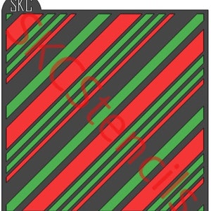 2 Parte de rayas de caña de caramelo plantilla SVG
